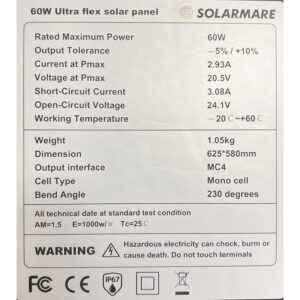 Solarmare 60W IP67 ETFE Ultra Flex - Image 3