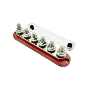 Busbar MaxiBus 6xM10 300A (Red) - Image 1