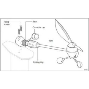 Raymarine Short Arm Wind Vane Transducer (30M cable) - Image 4