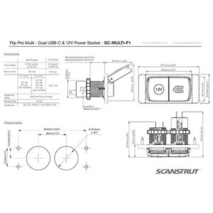 Flip Pro Duo USB A/C and 12V sockets - Image 4