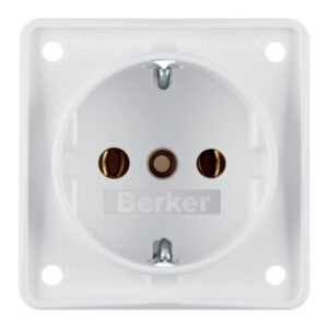 Berker Integro Flow Socket Outlet white - Image 1